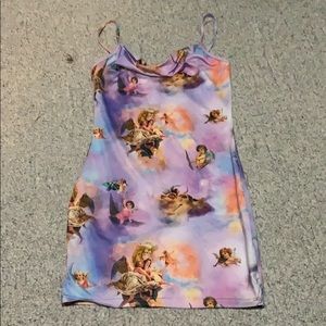 celestial print dress